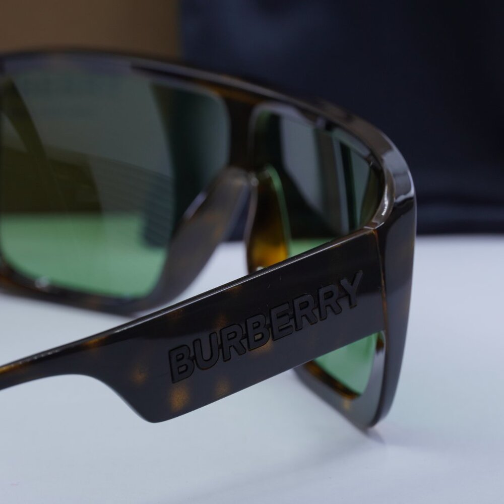 Burberry BE4401U 3002/2 Shield Sunglasses - Havana/Green - Picture 6 of 10